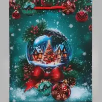 Пакет подарочный &laquo;Новогодний шар&raquo;, 18&times;10&times;22.3 см