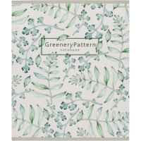 Бизнес-тетрадь Цветы А5 48л, клетка, обл. мел. картон, скрепка,белый