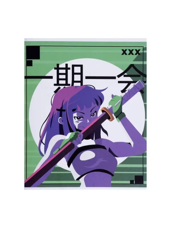 Тетрадь 48 листов в линейку Calligrata «АнимеArt», в линейку, обложка мелованный картон, ВД-лак, блок офсет, МИКС