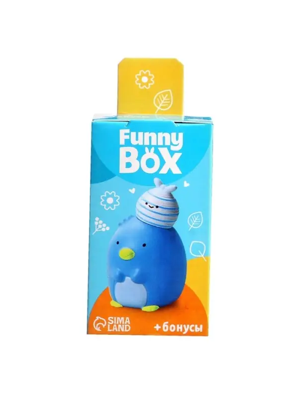 Игрушка - сюрприз Funny Box &laquo;Зверята&raquo;: фигурка, наклейки, МИКС