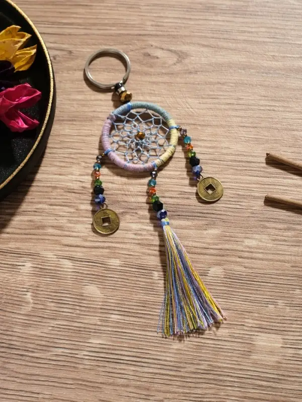 Брелок &laquo;Ловец снов&raquo;, 4&times;15 см, разноцветный