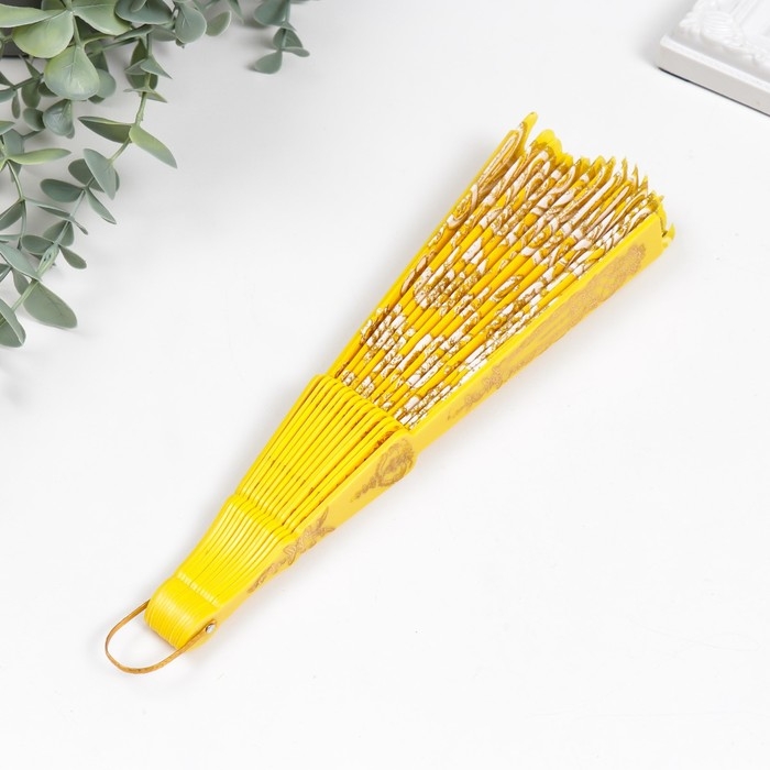 Веер пластик  Веер пластик "Цветочная полоса" МИКС 23 см