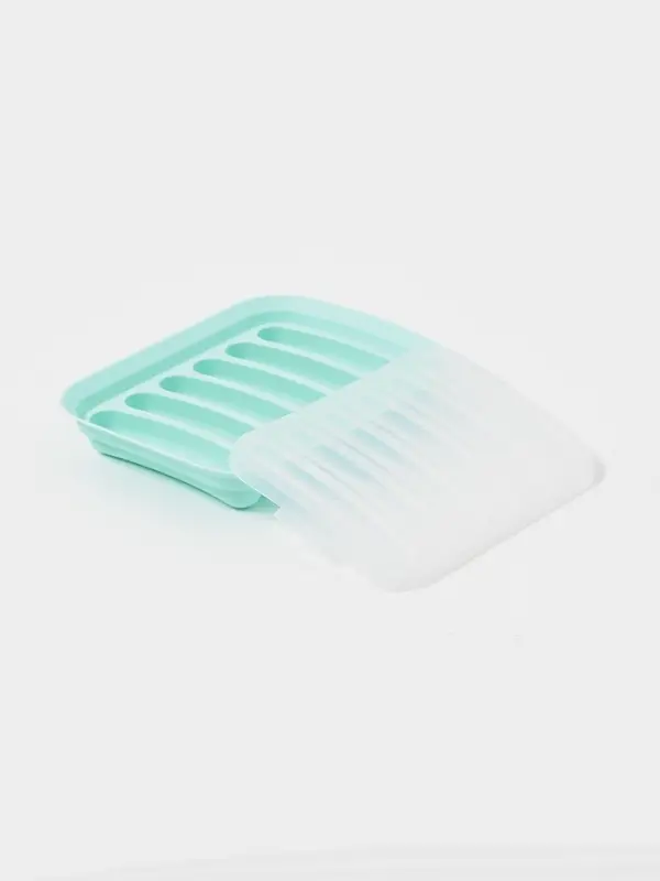 Форма для выпечки и приготовления сосисок Доляна, 6 ячеек, с крышкой, 17.5×13.5,2.8 см, силикон, бирюзовый Форма для выпечки и приготовления сосисок Доляна, 6 ячеек, с крышкой, 17.5×13.5,2.8 см, силикон, бирюзовый