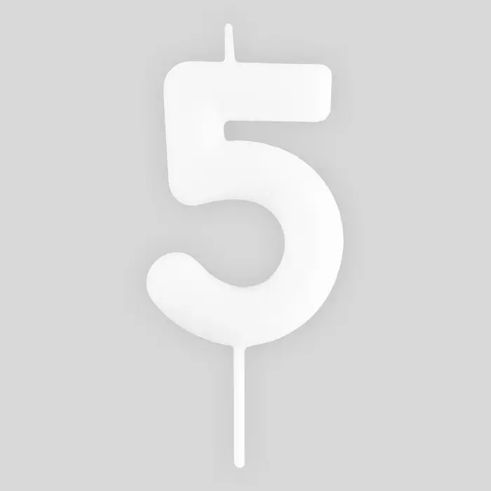 Свеча для торта, цифра «5», светится в темноте, 3,8 х 8 см Свеча для торта, цифра «5», светится в темноте, 3,8 х 8 см