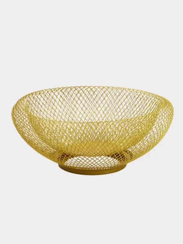 Ваза для фруктов &laquo;Сплетение&raquo;, 25&times;25&times;10, жесть, цвет бронза