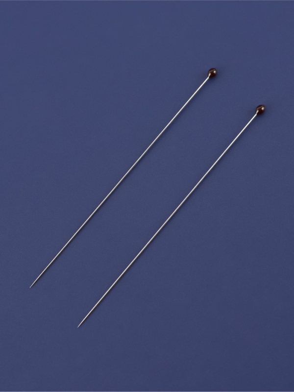 Булавка портновская сталь №00 4см S0,27мм(наб 50шт цена за наб) черн. головка TR Булавка портновская сталь №00 4см S0,27мм(наб 50шт цена за наб) черн. головка TR