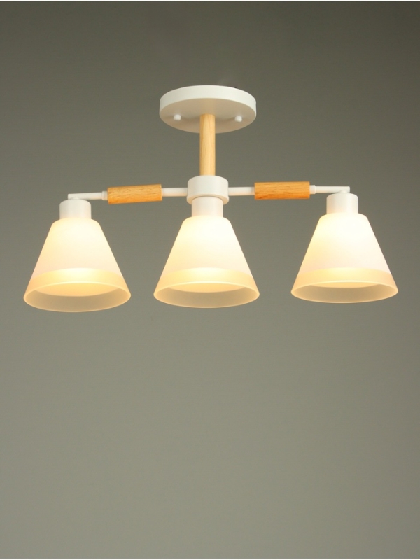 Люстра Люстра "Вудли" 3хЕ27 40Вт белый 60х16х29 см