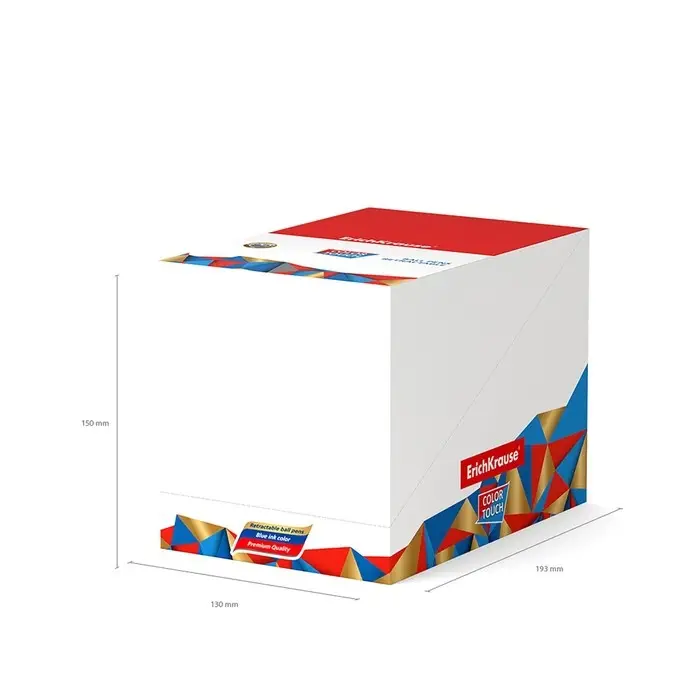 Ручка шариковая автоматическая ErichKrause ColorTouch Emerald Wave, узел 0.7 мм, тонкое письмо, корпус Soft Touch, корпус с дизайном, чернила синие Ручка шариковая автоматическая ErichKrause ColorTouch Emerald Wave, узел 0.7 мм, тонкое письмо, корпус Soft Touch, корпус с дизайном, чернила синие