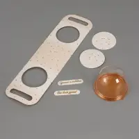 Коробка с куполом "Горошек бежевый" 11,5 х 12 х 15,5 см