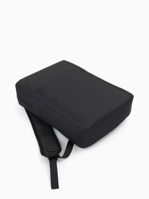 Рюкзак городской на молнии, наружный карман, размер 29&times;11&times;43 см, чёрный