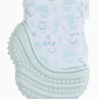 Прорезыватель на ручку для зубов &laquo;Дино&raquo;, светло-серый