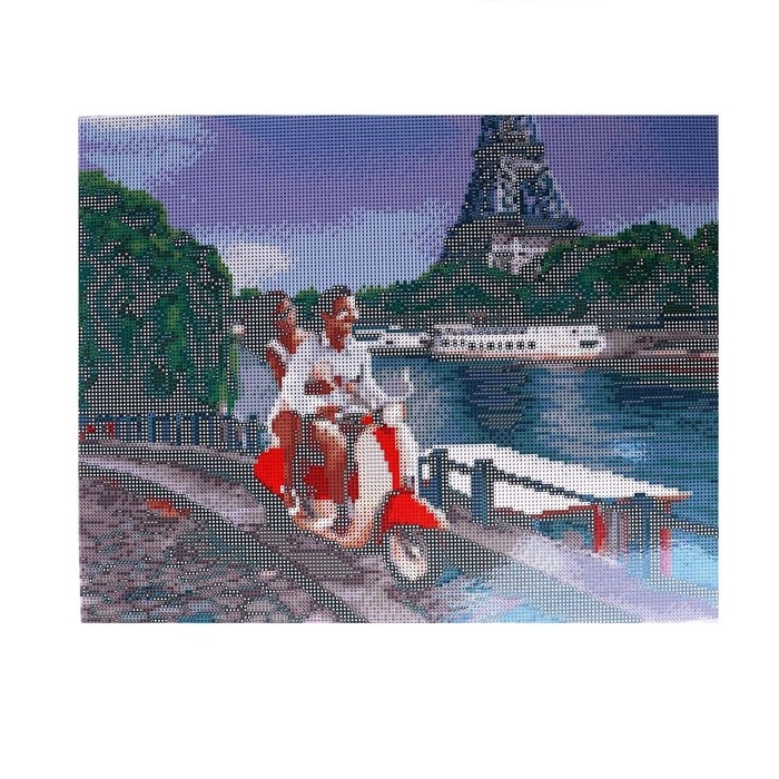 Алмазная мозаика с полным заполнением «Приключения в Париже» 40х50 см, на подрамнике Алмазная мозаика с полным заполнением «Приключения в Париже» 40х50 см, на подрамнике