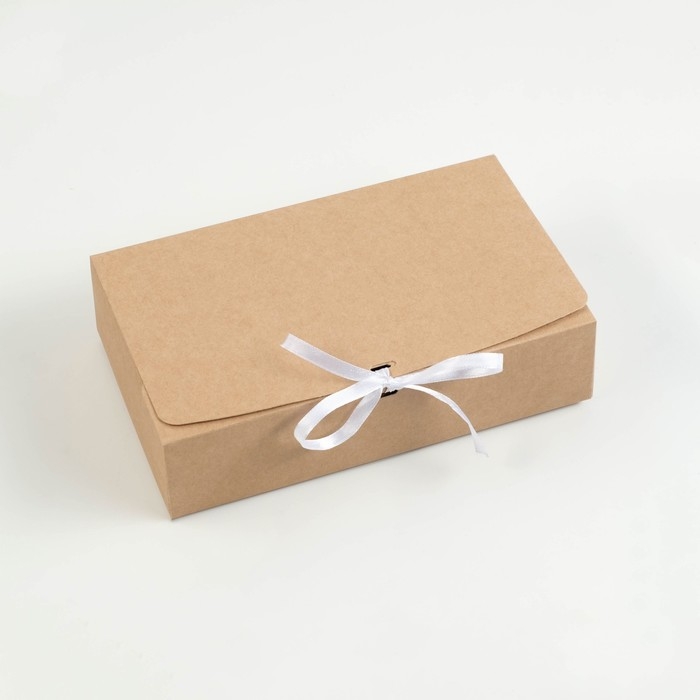 Коробка подарочная складная, крафт, 20 х 12 х 5 см Коробка подарочная складная, крафт, 20 х 12 х 5 см