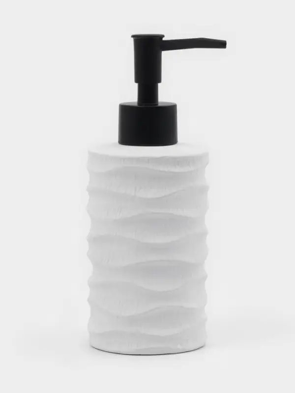 Дозатор для жидкого мыла Дозатор для жидкого мыла "Волны", цвет белый