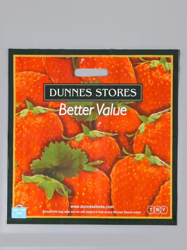 Пакет &laquo;Клубника крупная&raquo;, полиэтиленовый с вырубной ручкой, 45&times;45 + 3 см, 65 мкм