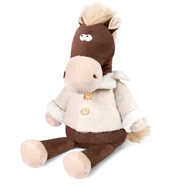 Мягкая игрушка «Конь Василий в дубленке», 27 см