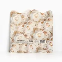 Конверт для денег фигурный «Белые розы», 17.5 х 8 см