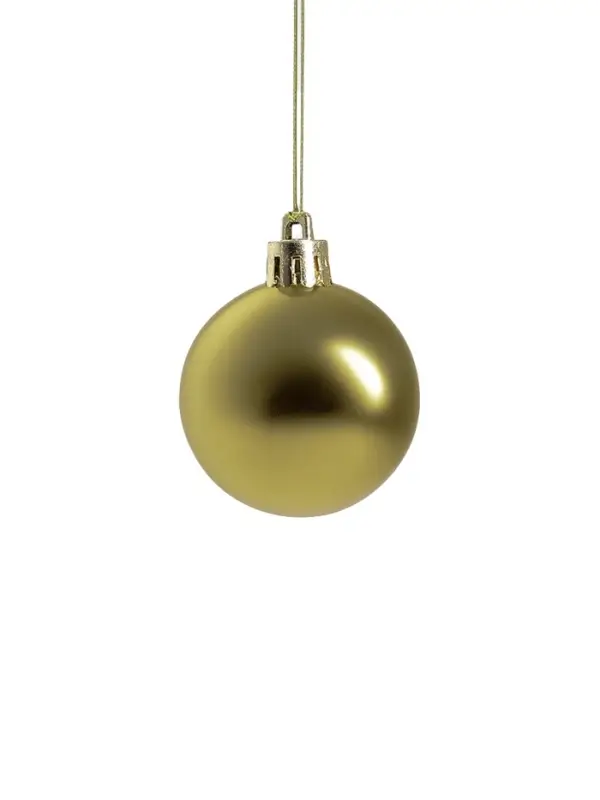 Ёлочные игрушки &laquo;Ариозо&raquo;, шары новогодние, набор с бусами и мишурой, 12 шт., золотистый