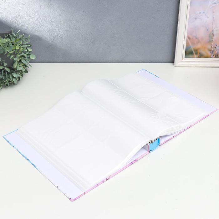 Фотоальбом на 400 фото 10х15 см Фотоальбом на 400 фото 10х15 см "Цветной мрамор и линии" в коробке МИКС 33,5х27,5х5,5 см