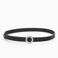 Ремень женский, 2.3&times;105 см, металлическая пряжка, чёрный