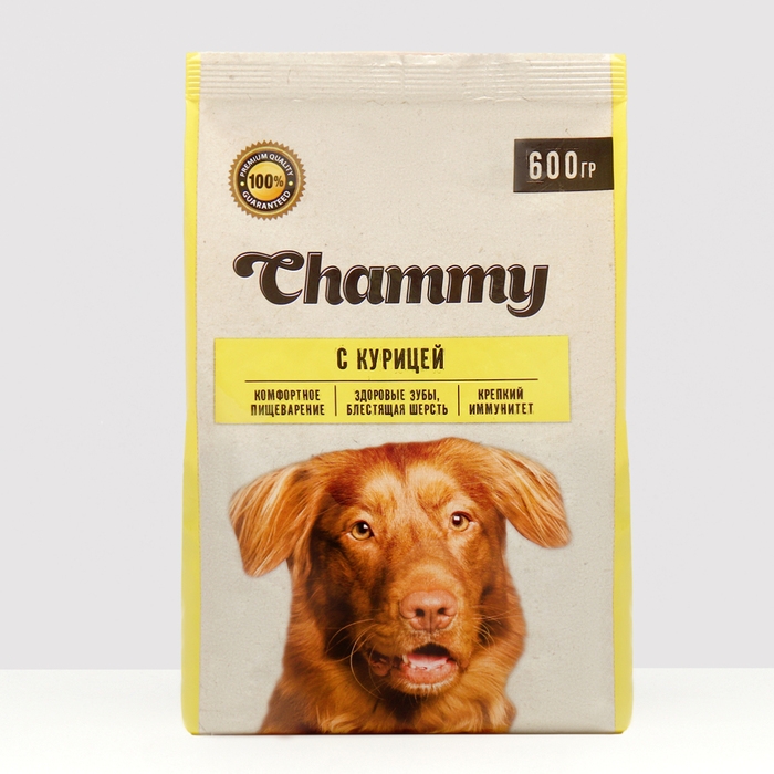 Сухой корм Chammy для собак, курица, 600 г Сухой корм Chammy для собак, курица, 600 г