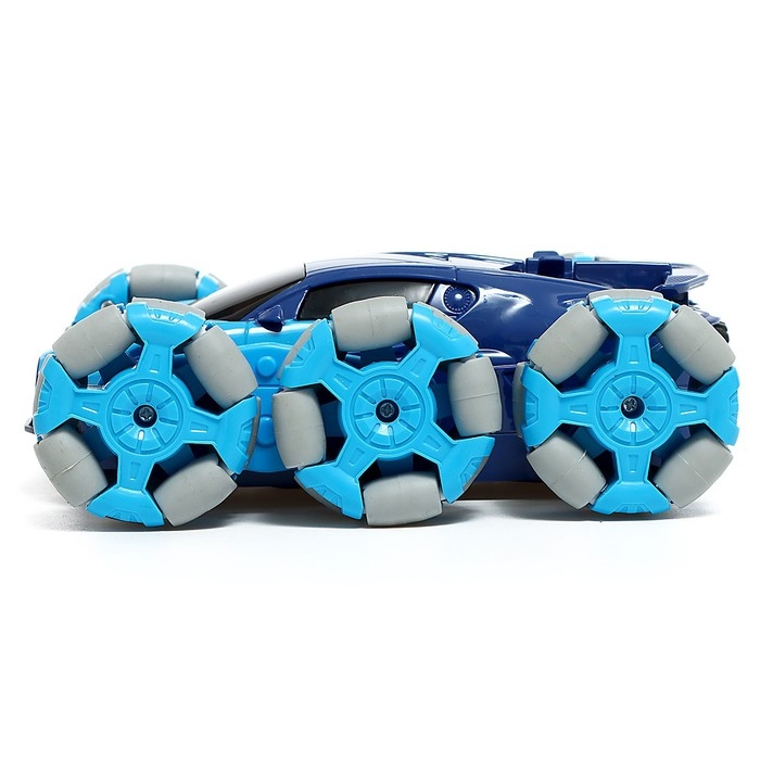 Машина радиоуправляемая «Трюковая», дым, с аккумулятором, цвет синий Машина радиоуправляемая «Трюковая», дым, с аккумулятором, цвет синий