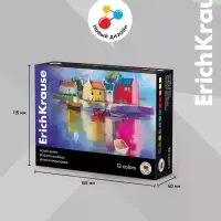 Акриловые краски 12 цветов ErichKrause Art Spirit, 20 мл
