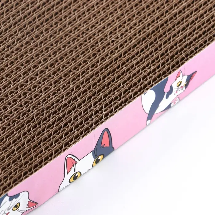 Когтеточка из картона с кошачьей мятой &laquo;Котик&raquo;, 45 см &times; 20 см &times; 4.5 см