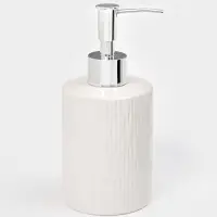 Набор для ванной "Rain", 2 предмета (дозатор для мыла, стакан), цвет белый