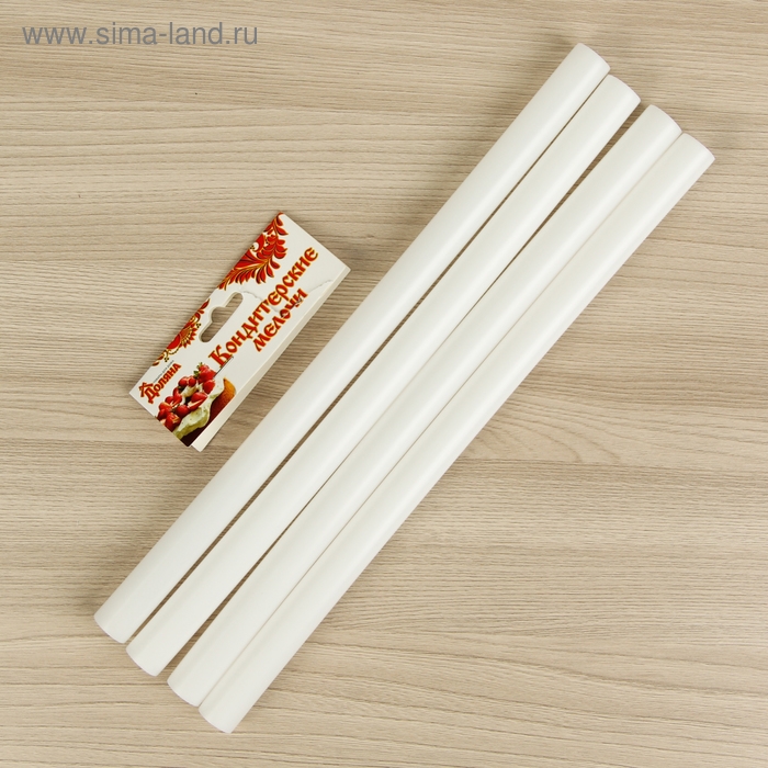 Набор палочек-дюбелей для кондитерских изделий Доляна, d=1,8 см, 32 см, 4 шт Набор палочек-дюбелей для кондитерских изделий Доляна, d=1,8 см, 32 см, 4 шт