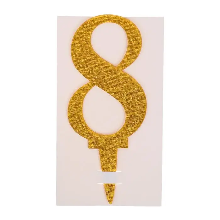 Топпер для торта «8», акрил, МИКС Топпер для торта «8», акрил, МИКС