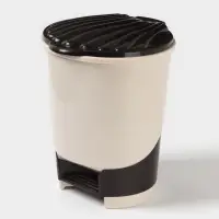 Ведро для мусора, 10 л, с педалью, МИКС