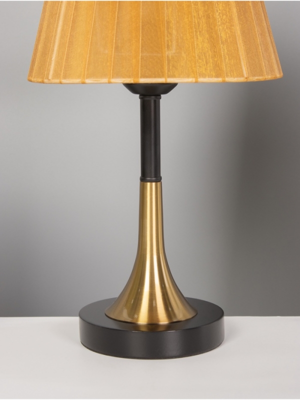 Лампа настольная BayerLux Лампа настольная BayerLux "Рита" 1х40Вт Е27 черный/бронза/коричневый 20х20х40см