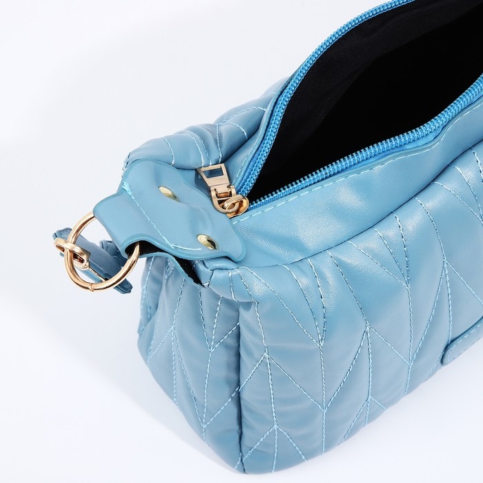 Сумка кросс-боди на молнии, цвет голубой Сумка кросс-боди на молнии, цвет голубой