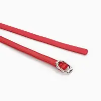 Ремень женский, узкий, 1.4&times;105 см, металлическая пряжка, красный