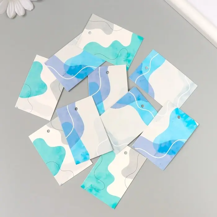 Набор бирок для подарков, цветов «Минимализм. Море», 10 шт. (5 видов), 4×6 см