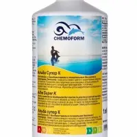 Альгицид Альба Супер К, против водорослей, бактерий и грибков в бассейне, 1 л