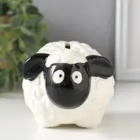 Копилка для денег керамика &laquo;Черноносая овечка&raquo;, 12.6&times;9.2&times;7.6 см