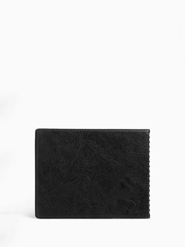 Обложка для удостоверения, с уголками, чёрная