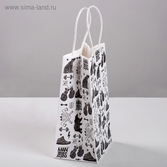 Пакет подарочный крафт, упаковка, «С Днём защитника Отечества», 21 х 12 х 9 см Пакет подарочный крафт, упаковка, «С Днём защитника Отечества», 21 х 12 х 9 см