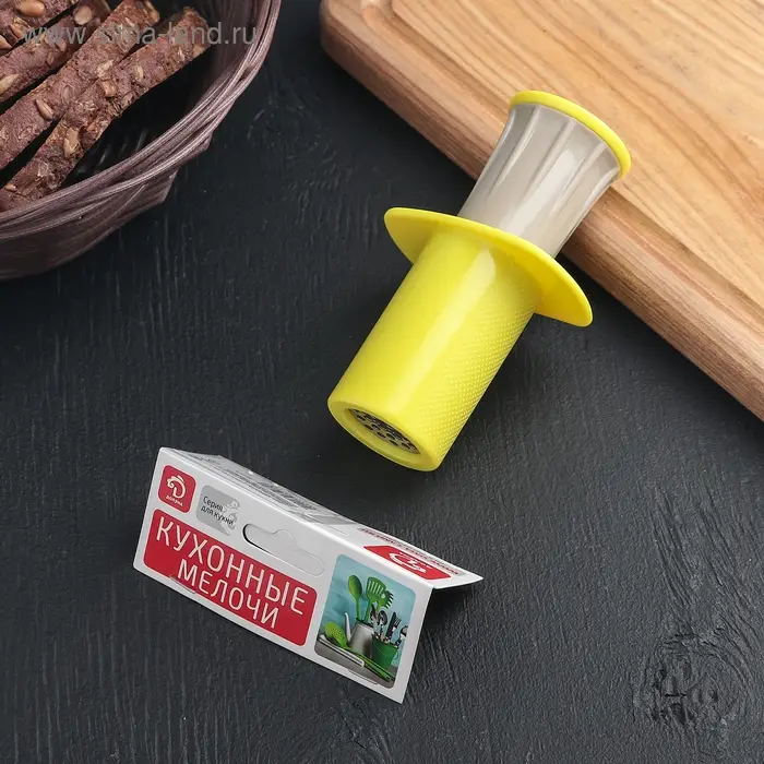 Пресс для чеснока Доляна «Конус», 11 см, цвет МИКС Пресс для чеснока Доляна «Конус», 11 см, цвет МИКС