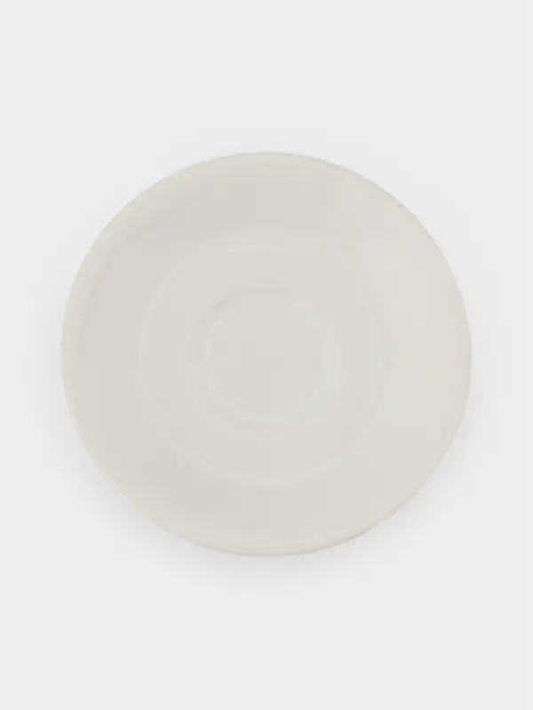 Кофейная пара &laquo;Премиум&raquo;, 100 мл, фарфор, белая