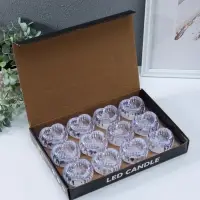 Светодиодная свеча LED - ночник RISALUX &laquo;Сердце в льдинке&raquo;, 3&times;LR1130, прозрачный, 5.5&times;5.5&times;3.3 см