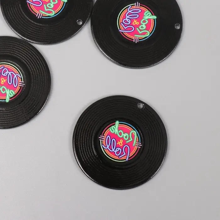 Декор для творчества акрил двусторонний Декор для творчества акрил двусторонний "Rock-n-Roll" 3,6х3,6х0,2 см