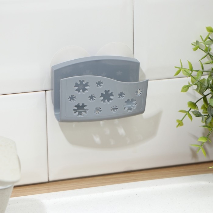 Подставка под губку на присосках, пластик, МИКС Подставка под губку на присосках, пластик, МИКС