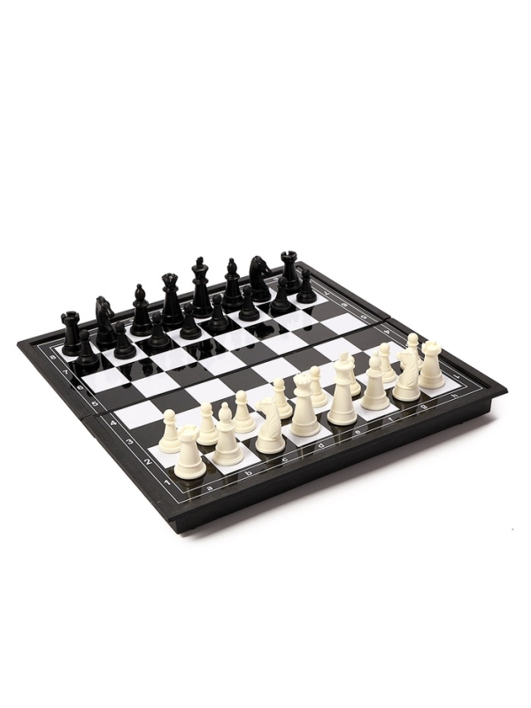 Шахматы магнитные 26 х 26 см, король h-4.6 см, d-1.9 см, доска и фигуры пластик Шахматы магнитные 26 х 26 см, король h-4.6 см, d-1.9 см, доска и фигуры пластик