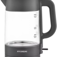 Чайник HYK-G7707 1,7л 2200Вт графит (стекло)