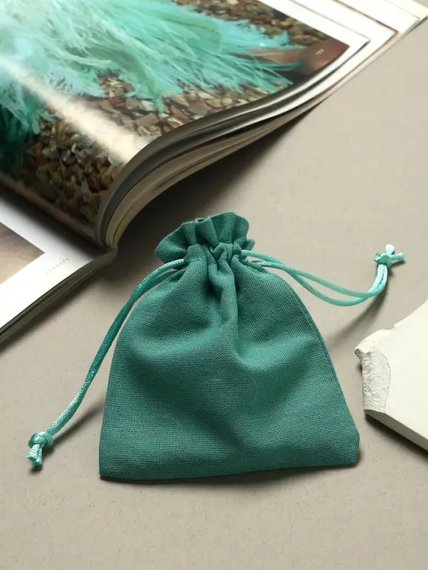 Мешочек подарочный «Хлопок», 10×12 см, тиффани Мешочек подарочный «Хлопок», 10×12 см, тиффани