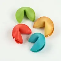 Печенье с предсказанием цветное в PVC-коробке "Сладкого нового года", 4 шт Печенье с предсказанием цветное в PVC-коробке "Сладкого нового года", 4 шт