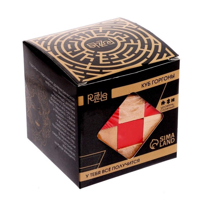Головоломка деревянная Игры разума «Куб Горгоны» МИКС Головоломка деревянная Игры разума «Куб Горгоны» МИКС